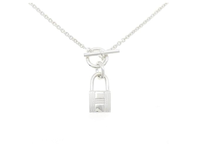 Hermès Collier Hermes Amulette Cadena 925 Silver Argenté 