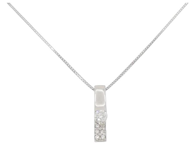 Autre Marque Diamantkette PT900 PT850 Silber