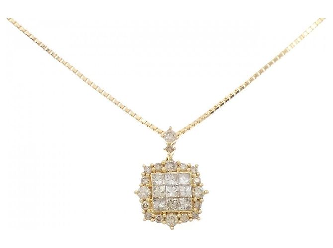Autre Marque Collana con Diamanti Au750 D'oro
