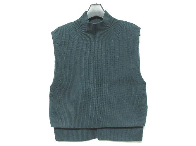 Autre Marque ICB Wool Polyester Knit Vest Green