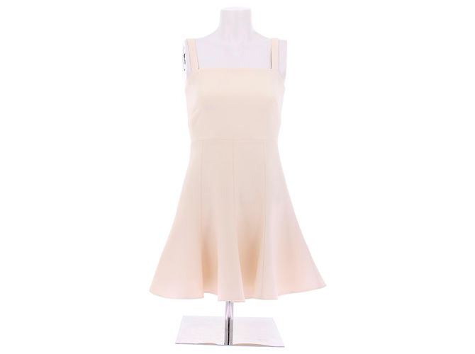 Dior Weißes Wollkleid mit Trägern