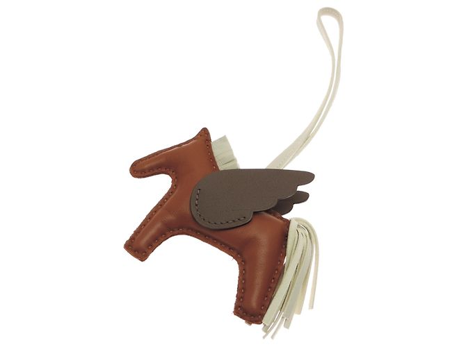 Hermès Charm per borsa Hermes Rodeo Pegasus PM Marrone Beige D'oro Taupe