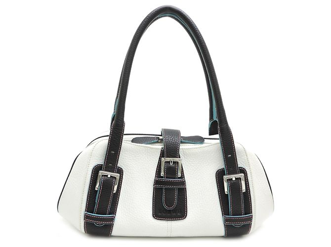 Borsa a mano da donna Loewe Senda Nero Bianco Blu