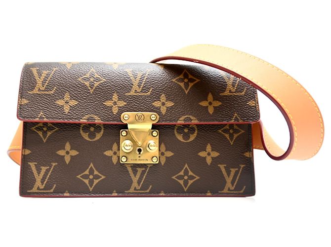 Cinturón Louis Vuitton Monogram Pouch PM Castaño
