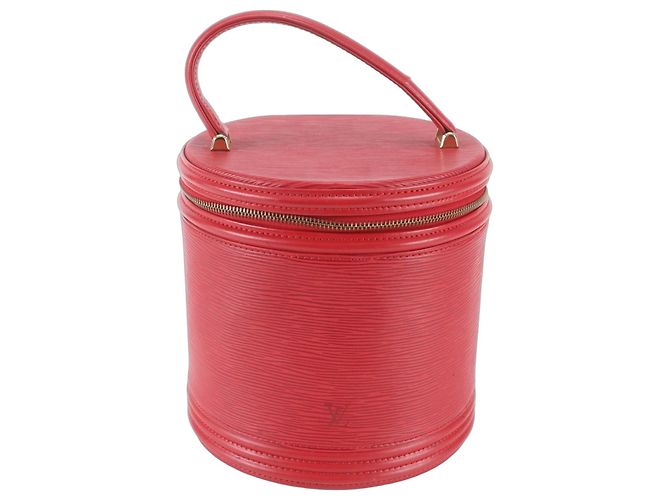 Louis Vuitton Epi Cannes Lederhandtasche Rot