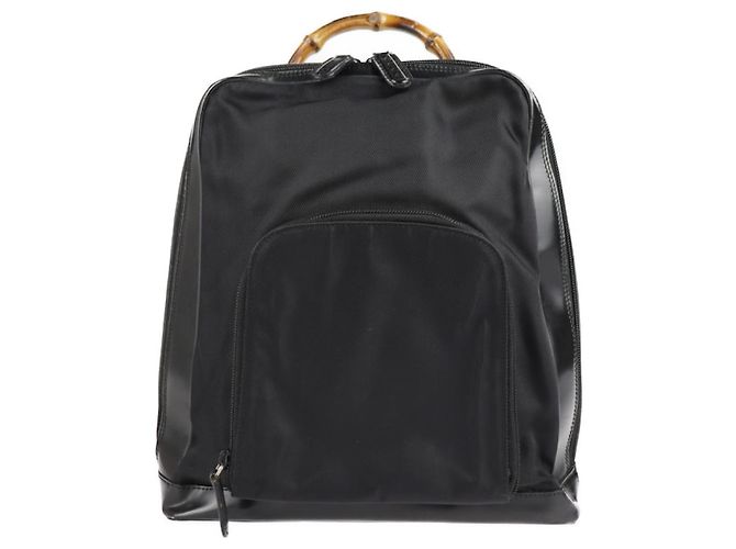 Gucci Bamboo Backpack Black