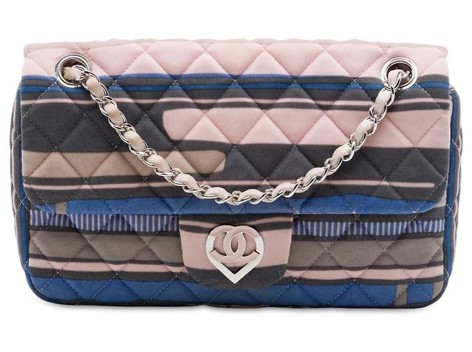 Chanel Pink Small Quilted Jersey Ocean Drive Flap Rosa