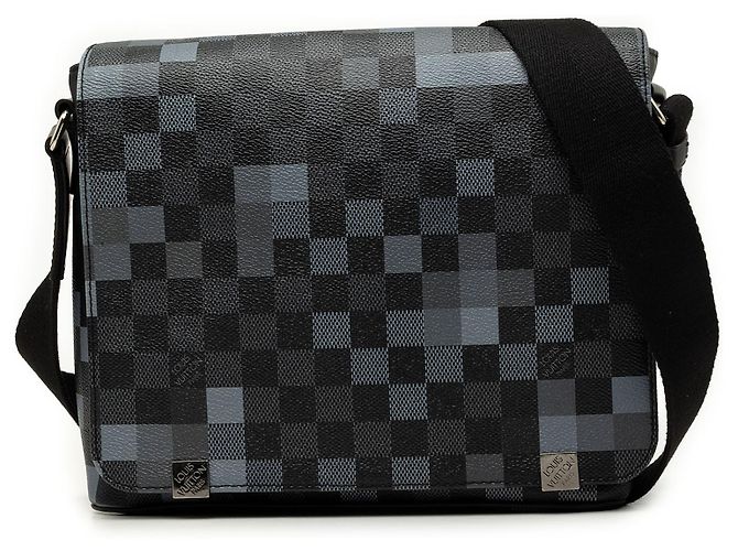 Louis Vuitton Black Damier Graphite Pixel District PM