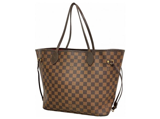 Louis Vuitton Monogram Neverfull MM Tote Bag Damier ebene