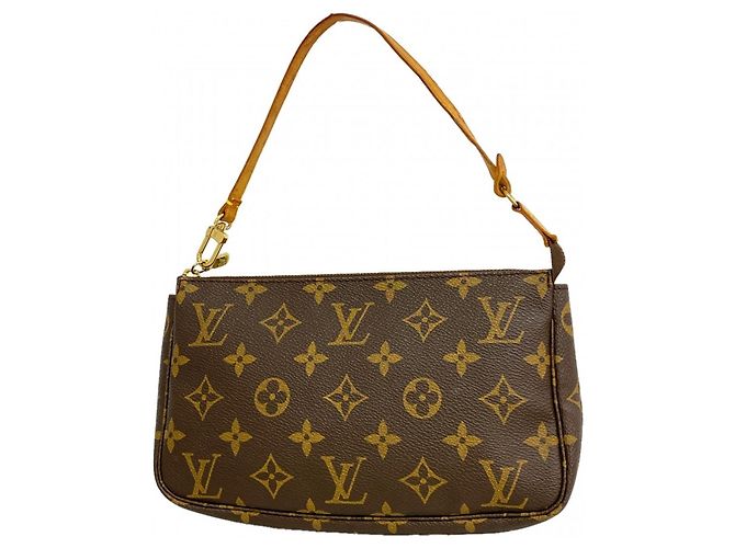 Louis Vuitton Monogram Pochette Accessoires Marrone