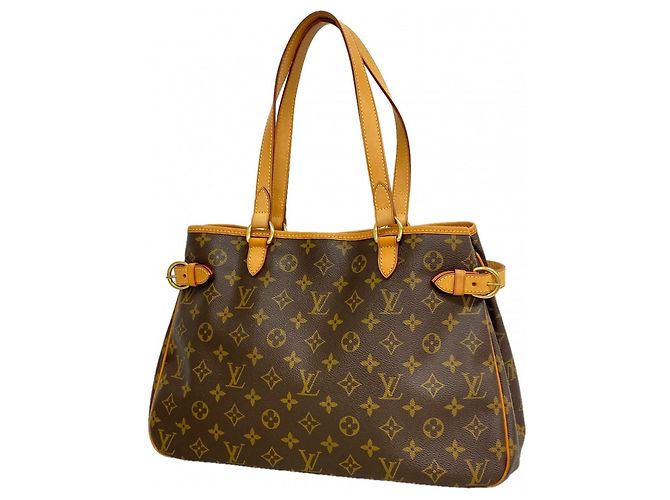 Louis Vuitton Monogram Batignolles Horizontale Tote Bag Braun