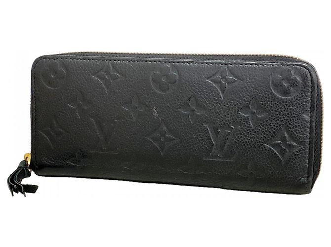 Cartera Clemence Monogram Empreinte Louis Vuitton Negro