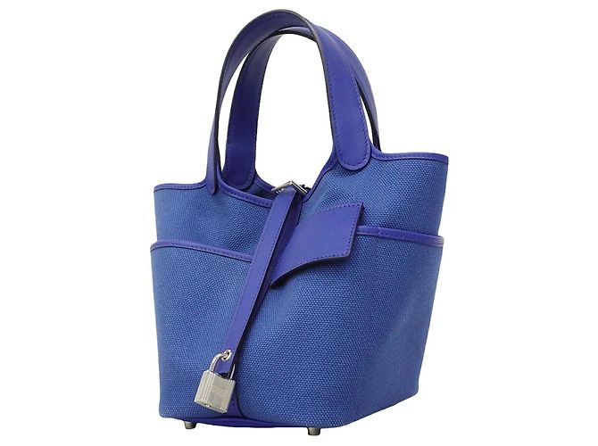 Hermès Hermes Picotin Lock PM Cargo Handtasche Blau