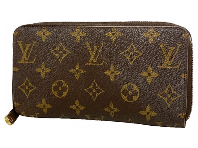 Cartera Zippy Monogram Louis Vuitton Castaño