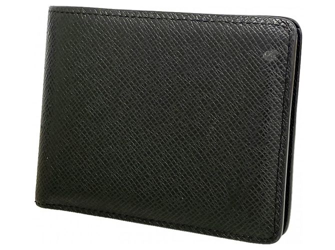 Louis Vuitton Taiga Portefeuille Slender Wallet Nero
