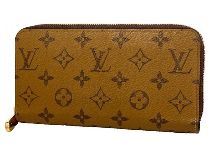 Louis Vuitton Monogram Reverse Zippy Wallet Brown