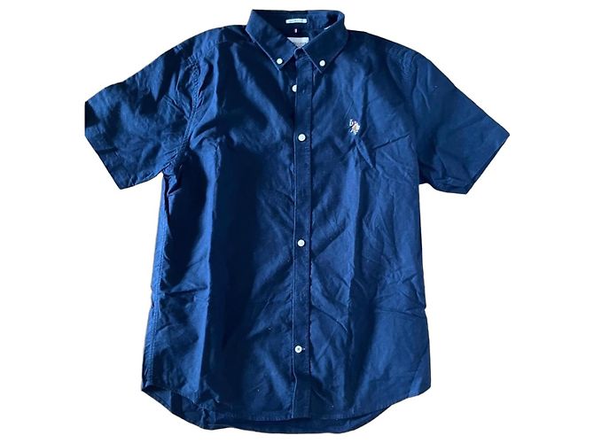 Autre Marque Camicia U.S. Polo Assn. Maniche Corte - Blu Blu scuro