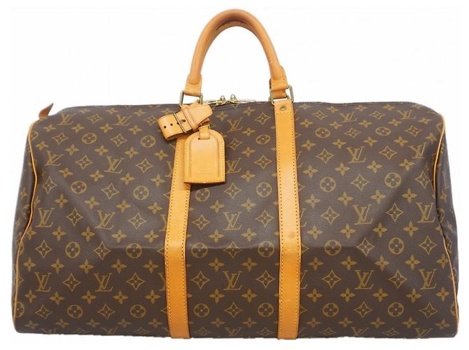 Louis Vuitton Boston Monogram Keepall 55 Marron