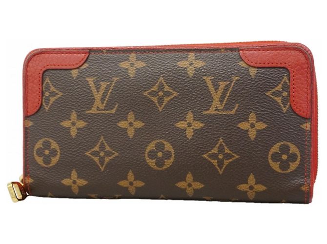 Louis Vuitton Monogram Zippy Wallet Retiro Fuschia