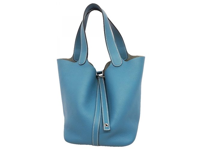 Hermès Borsa Hermes Picotin Lock MM Blu