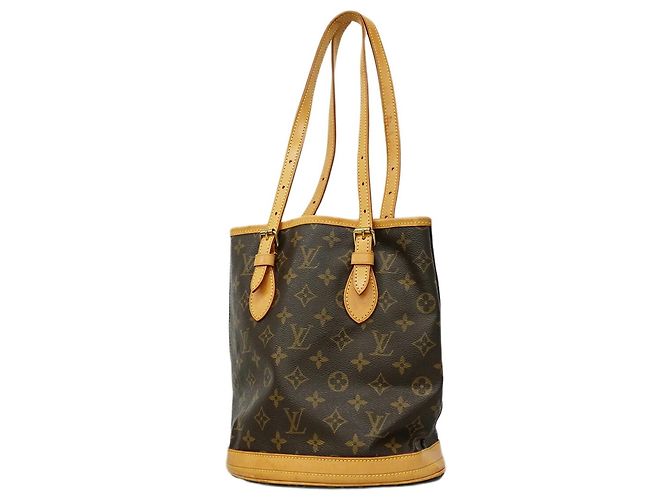 Bolsa Tote Louis Vuitton Monogram Bucket PM Marrom