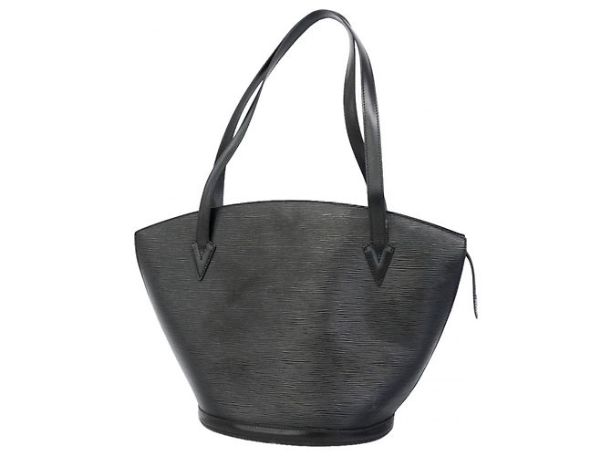 Bolso de Hombro Louis Vuitton Epi Saint Jacques Negro