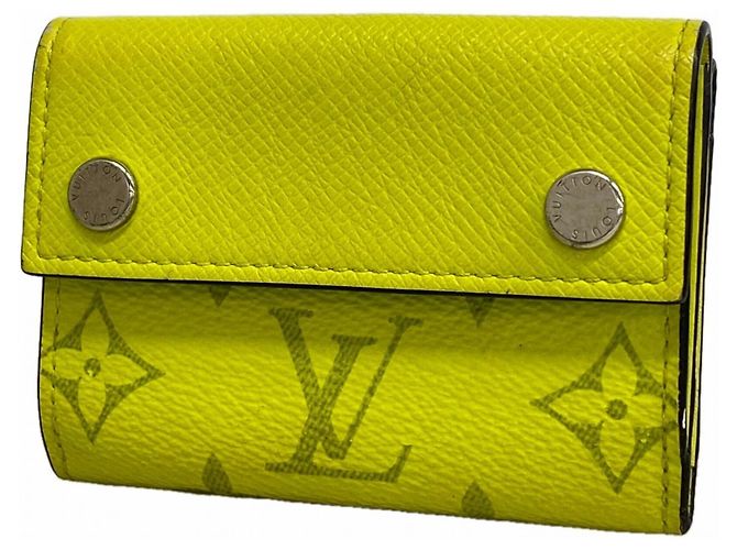 Louis Vuitton Jaune Tri-fold Wallet Yellow