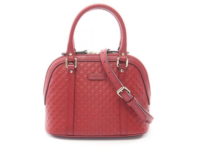 Bolsa 2-Way Microguccissima Gucci Vermelho
