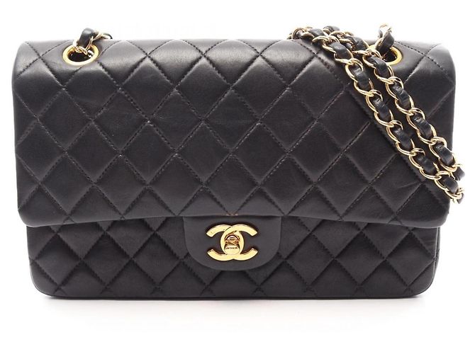 Borsa a Spalla Chanel Matelassé Double Flap Nero