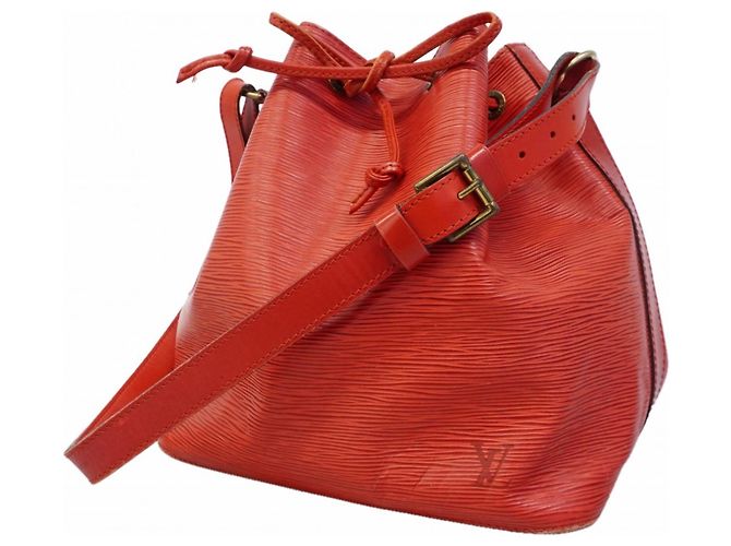 Noe Borsa a tracolla Louis Vuitton Epi Petit Noé Rosso
