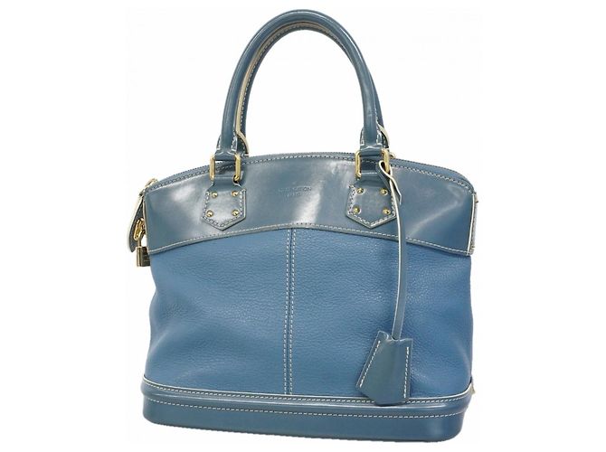 Borsa Louis Vuitton Suhali Lockit PM Blu