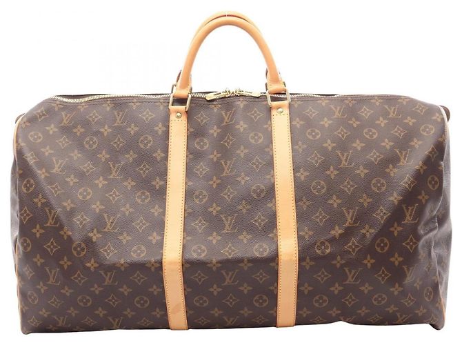 Sac Boston Louis Vuitton Keepall 60 Monogram Marron