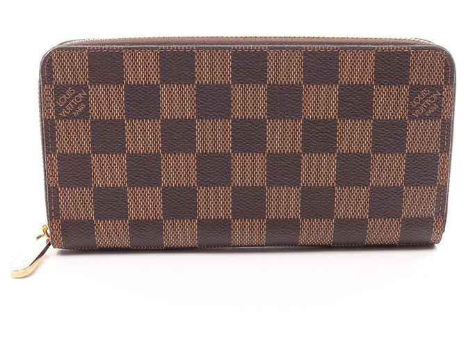 Portafoglio Zippy Louis Vuitton Damier Ebene Marrone