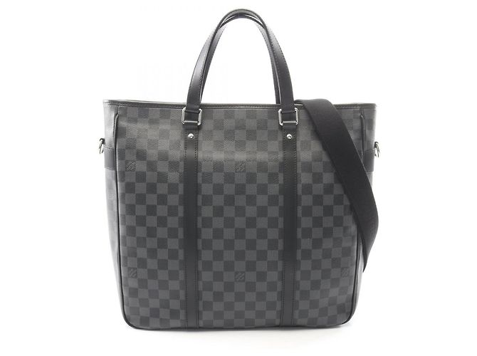 Sac cabas Louis Vuitton Tadao Damier Graphite Noir