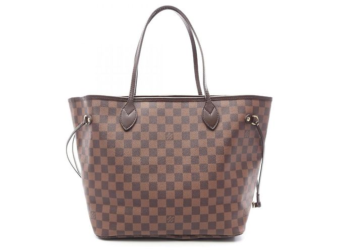 Borsa Tote Louis Vuitton Neverfull MM Damier Ebene Marrone