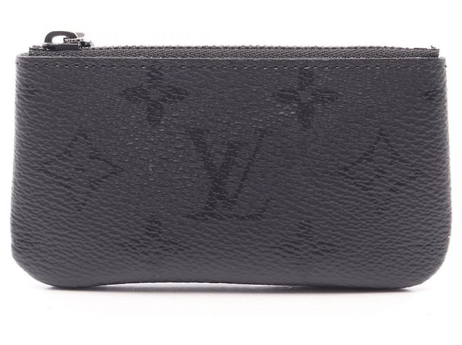 Louis Vuitton Pochette Clé Monogram Midnight Wallet Black