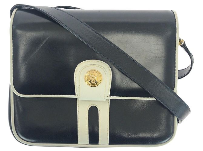 Céline Bolsa de ombro em couro CELINE Azul