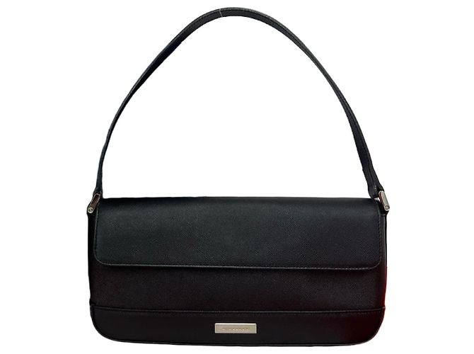Bolsa de ombro em couro Burberry Preto