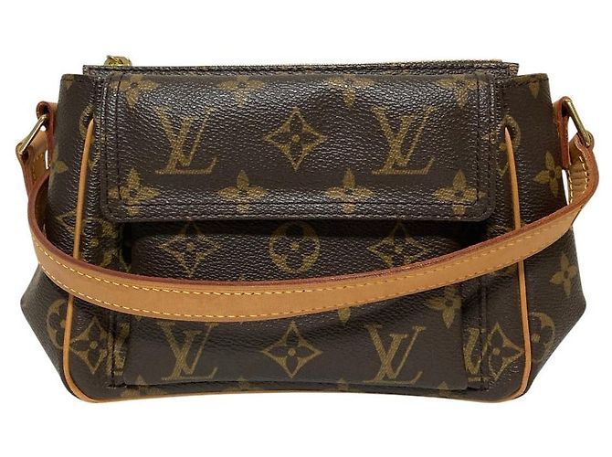 Borsa a Spalla Louis Vuitton Vivacite PM Monogram Marrone