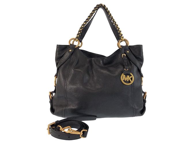 Borsa 2 way in pelle Michael Kors Nero