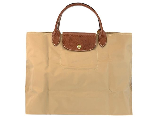 Longchamp Le Pliage Tote Bag Brown Beige