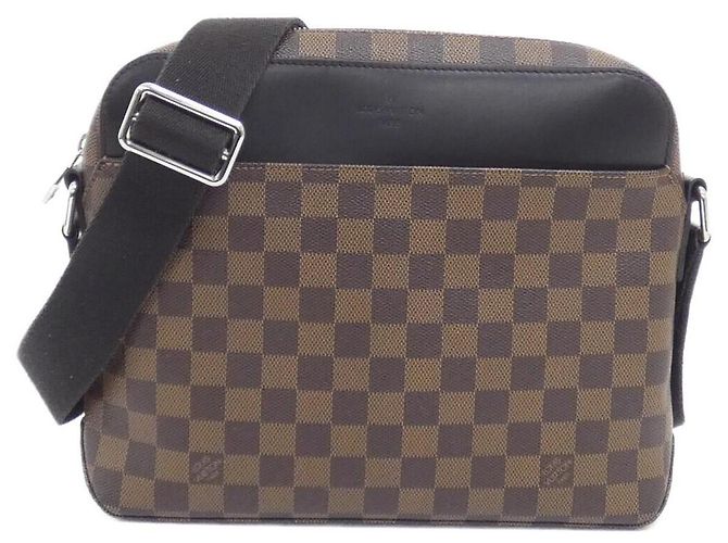 Borsa a tracolla Louis Vuitton Damier Jake Messenger Marrone