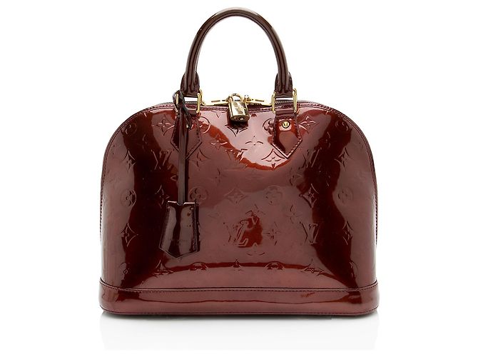 Louis Vuitton Monogram Vernis Alma PM Satchel Rot