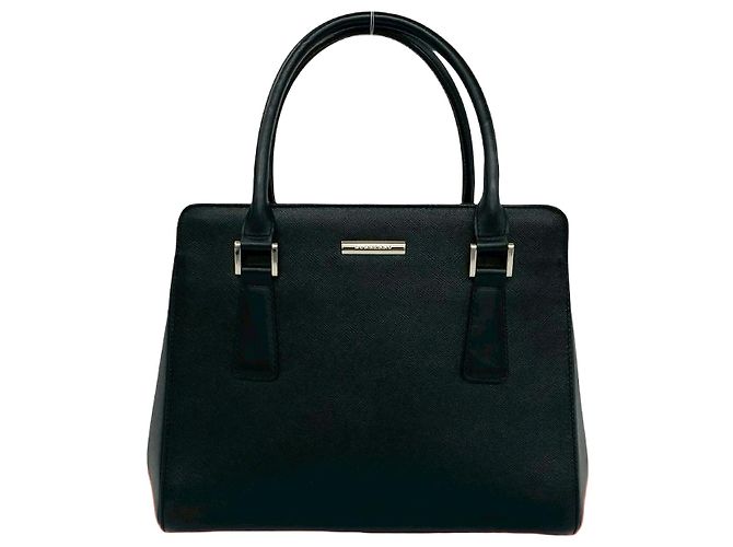 Burberry Lederhandtasche Schwarz