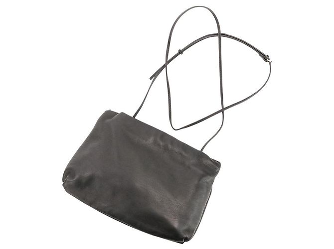 Borsa 2way in pelle BOURSE The Row Nero