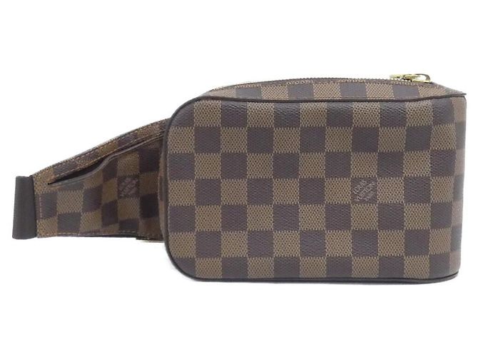 Louis Vuitton Geronimos Damier Schultertasche Braun