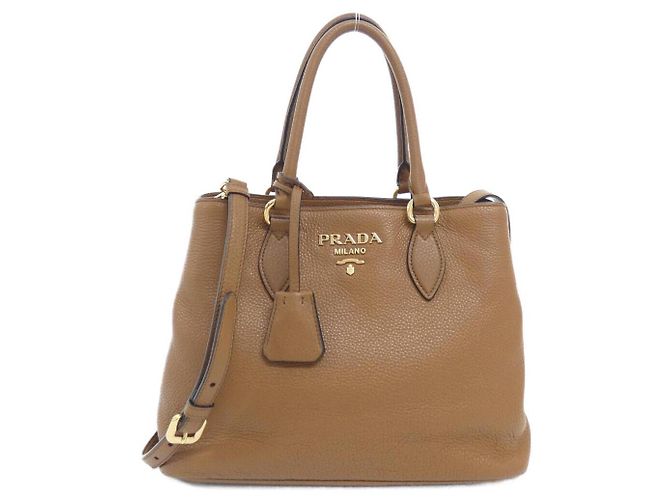 Bolsa Prada Vitello Phenix Marrom