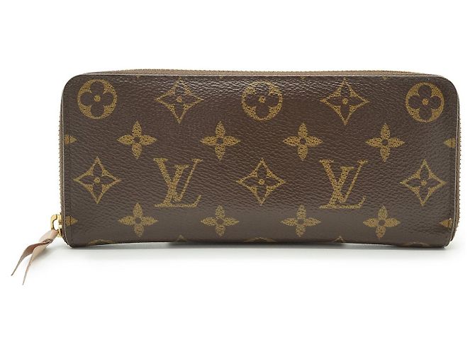 Slender Cartera de tela Louis Vuitton Clemence Castaño