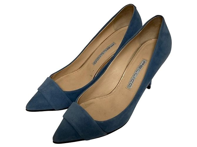 Autre Marque Escarpins à bout pointu en daim PELLICO Bleu