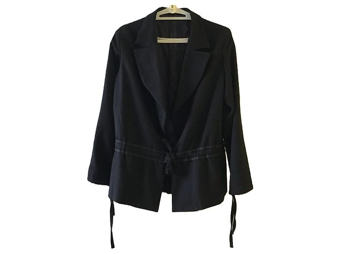 Schwarzer Wollblazer Yohji Yamamoto